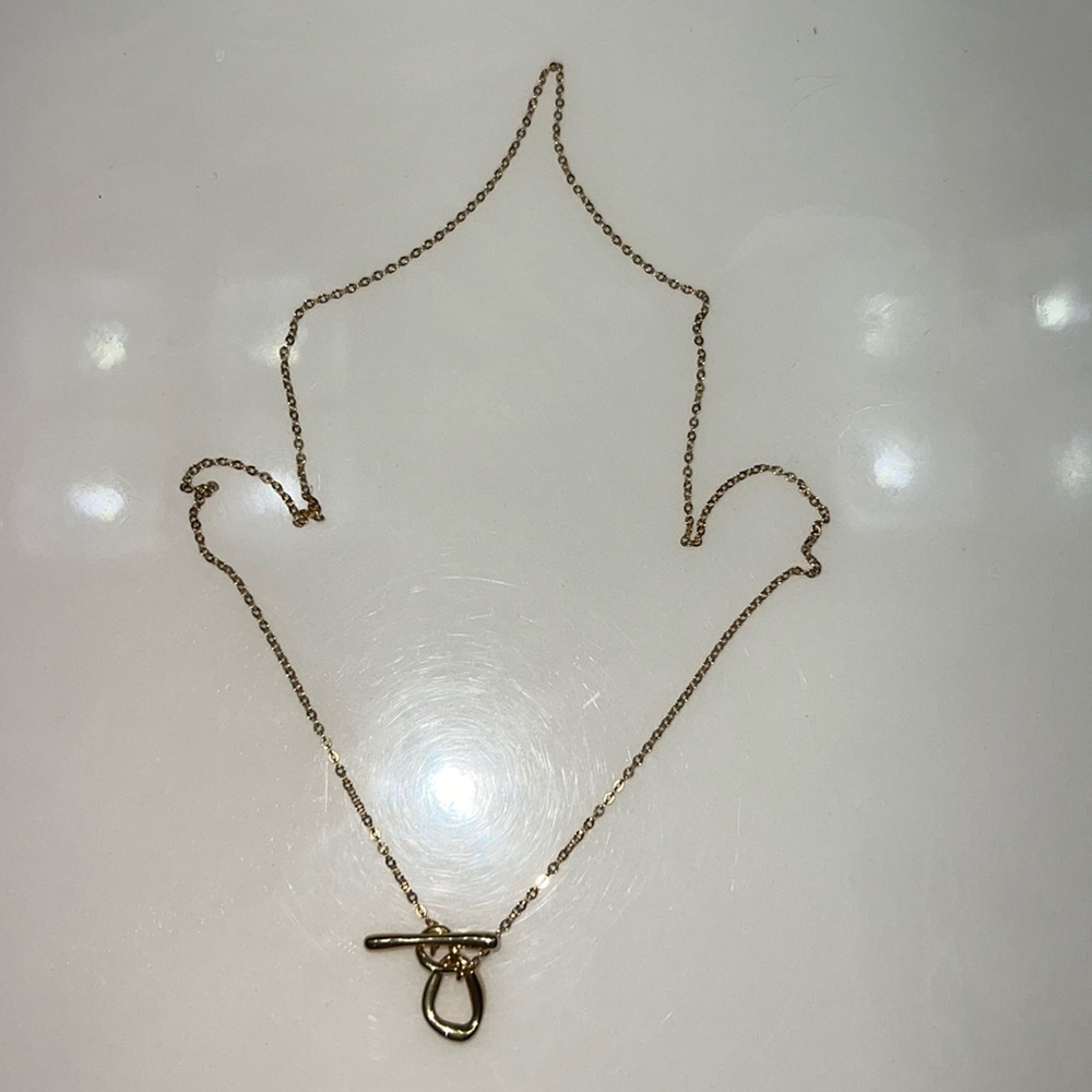 Pandora Organically Shaped Circles T-bar Necklace
